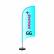 Windbanner Completo Bandeira + Haste + Base - Modelo Blade | Tamanho GG