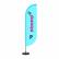 Windbanner Completo Bandeira + Haste + Base - Modelo Pena | Tamanho P